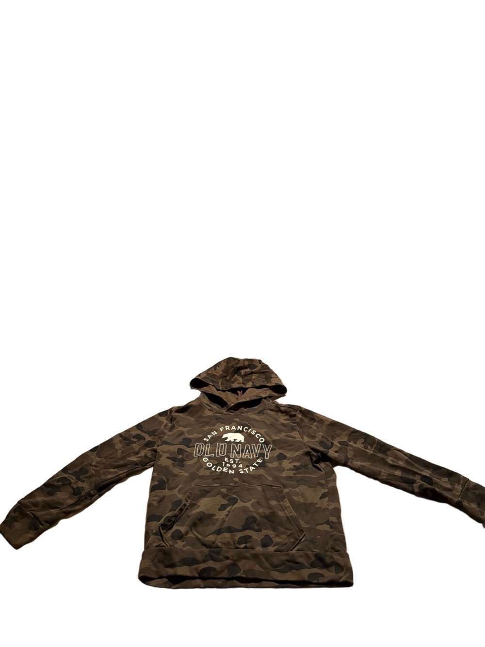 Old Navy Boys Camouflage Hoodie Size Medium (8)